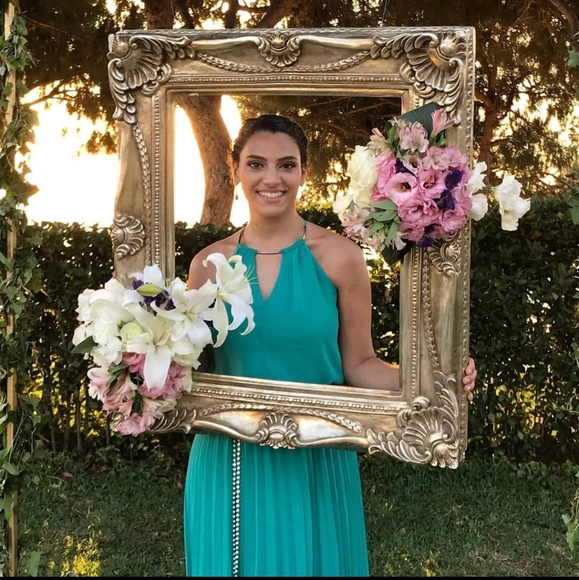 Turquoise dress size 4 - Picture 3 of 3